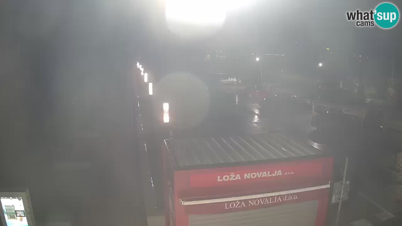 Spletna kamera Novalja – Obala Petra Krešimira IV