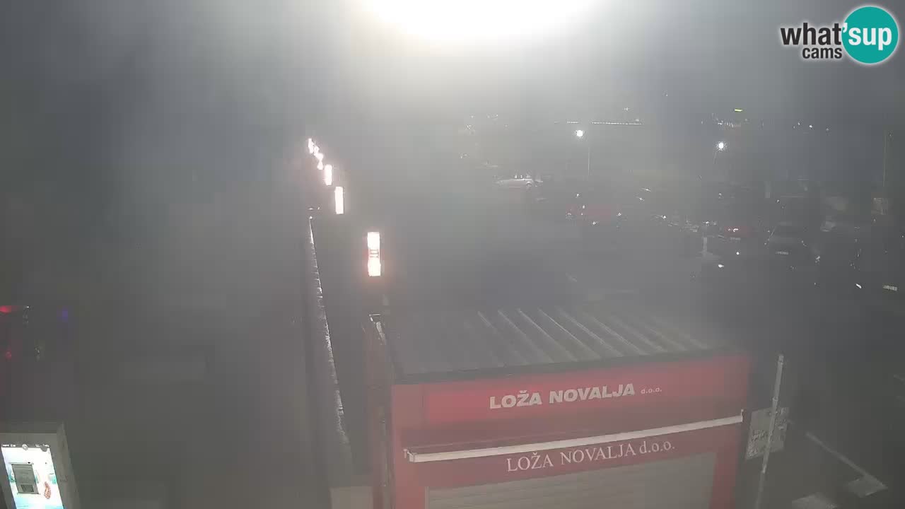 Spletna kamera Novalja – Obala Petra Krešimira IV