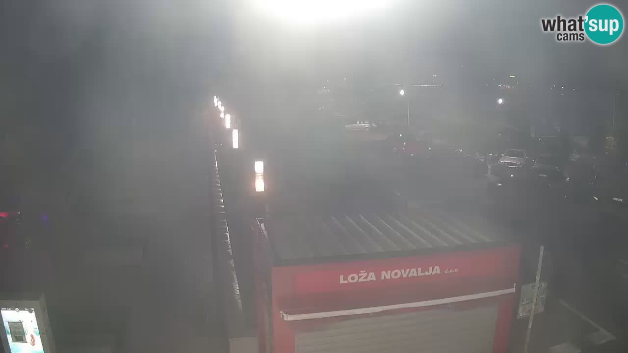 Spletna kamera Novalja – Obala Petra Krešimira IV