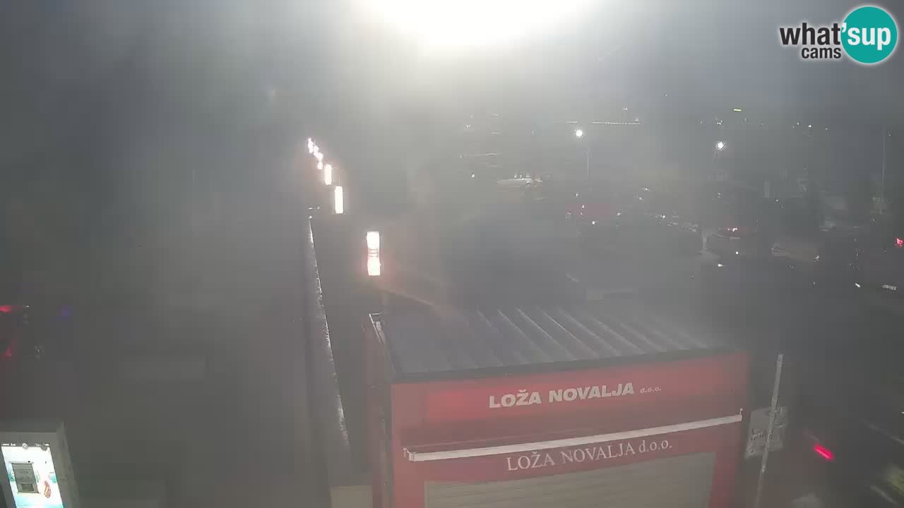 Spletna kamera Novalja – Obala Petra Krešimira IV