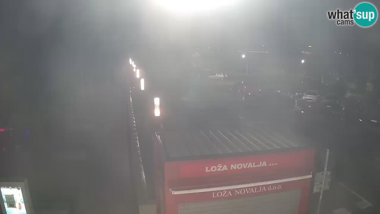 Spletna kamera Novalja – Obala Petra Krešimira IV