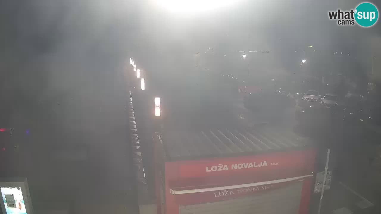 Spletna kamera Novalja – Obala Petra Krešimira IV