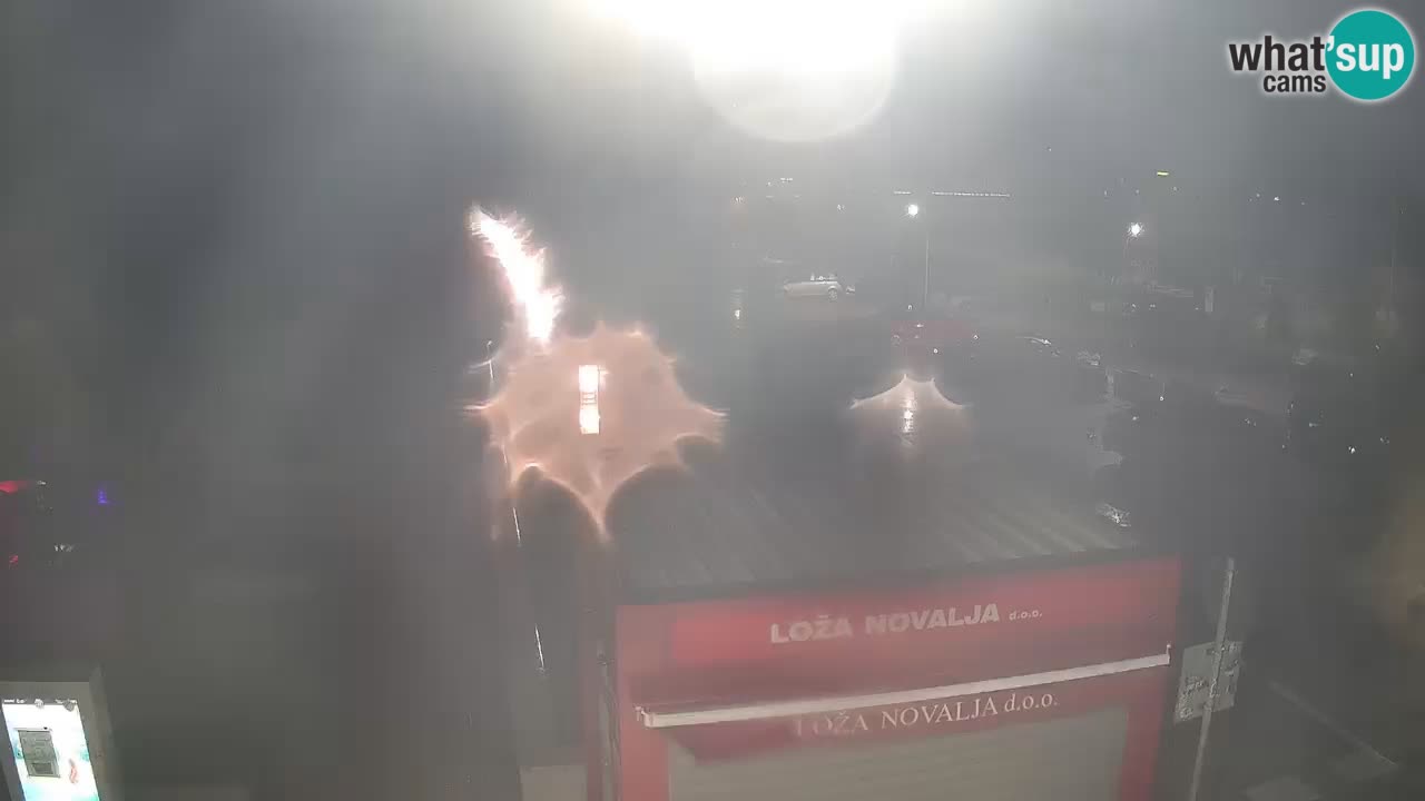 Web kamera Novalja – Obala Petra Krešimira IV