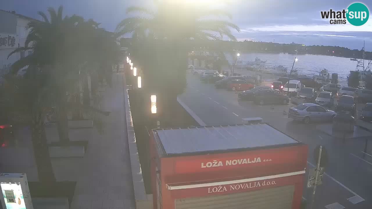 Spletna kamera Novalja – Obala Petra Krešimira IV