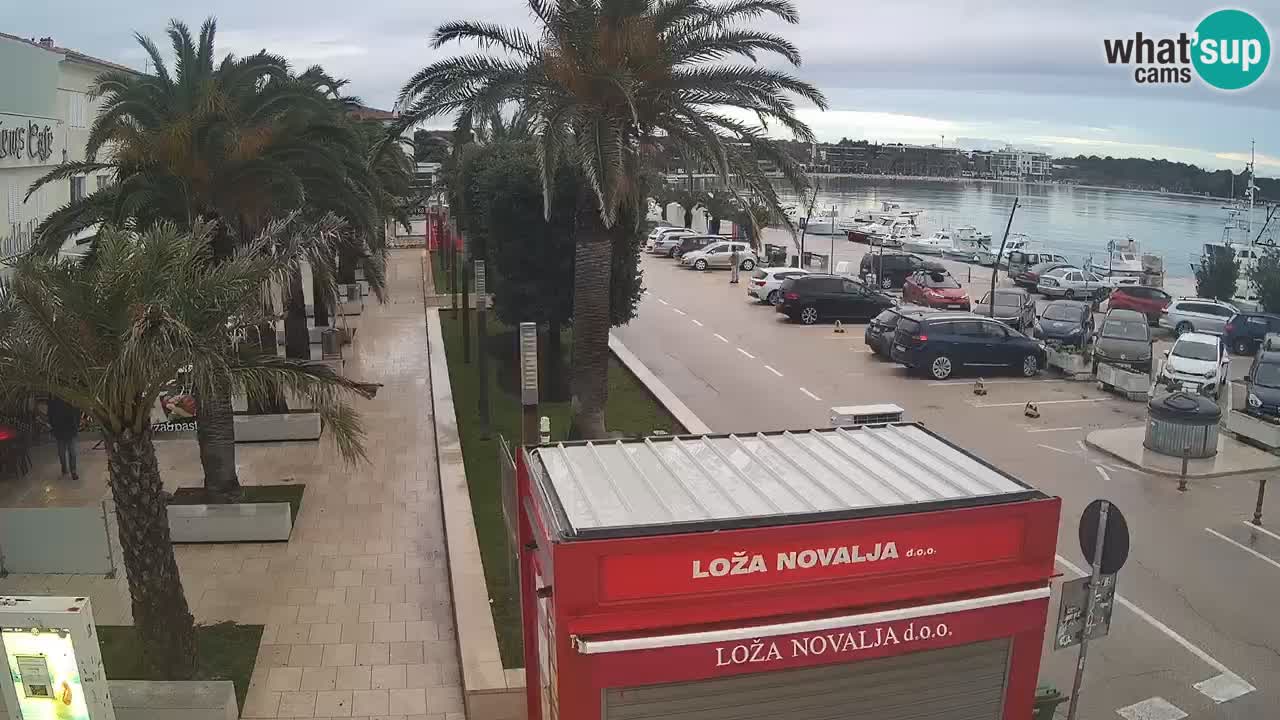 Web kamera Novalja – Obala Petra Krešimira IV