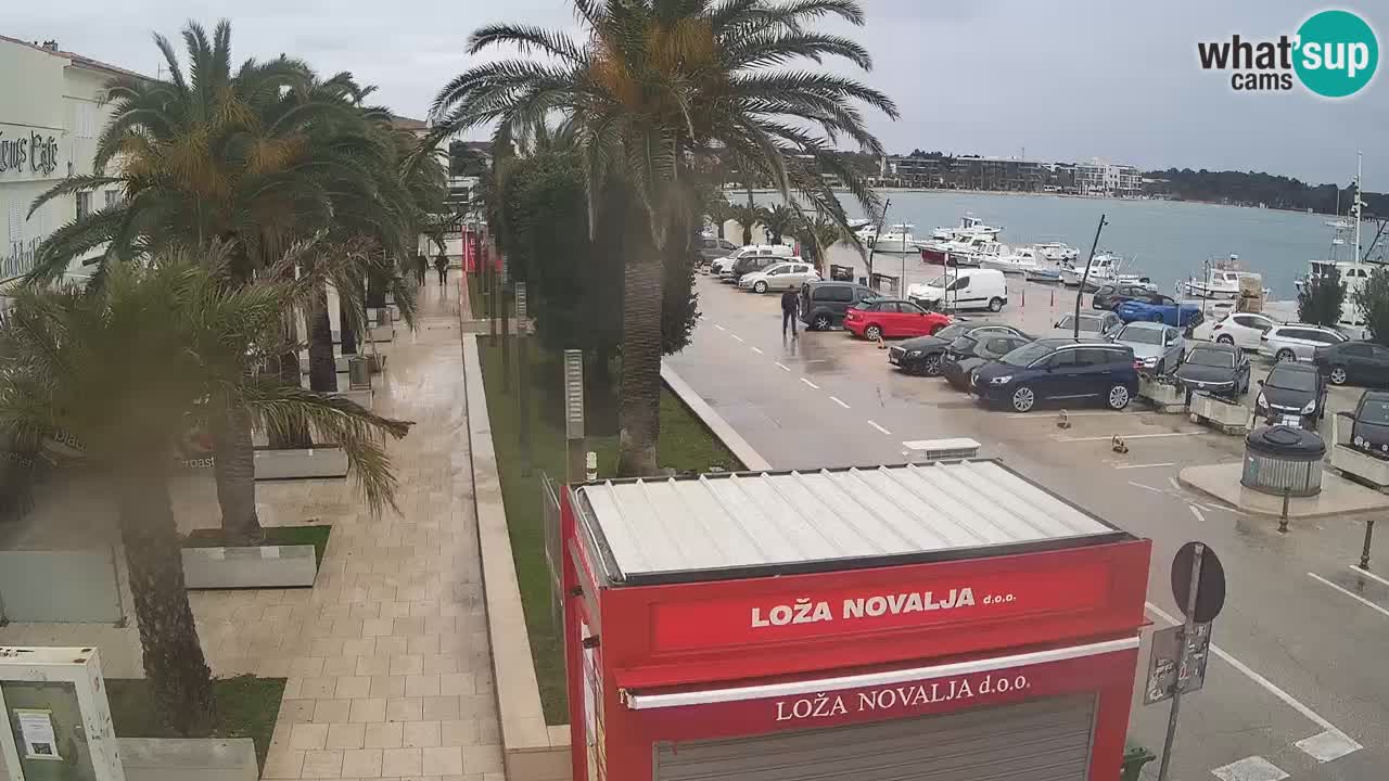 Spletna kamera Novalja – Obala Petra Krešimira IV