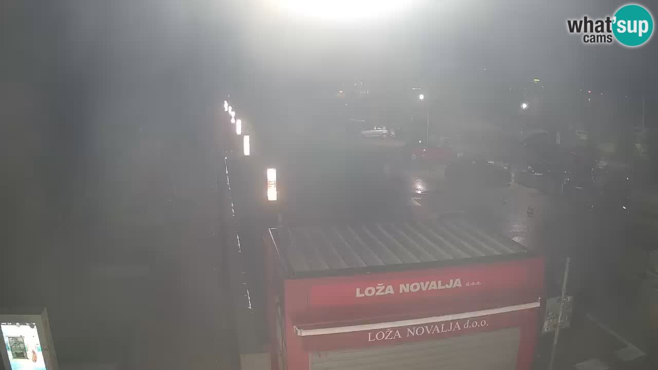 Spletna kamera Novalja – Obala Petra Krešimira IV