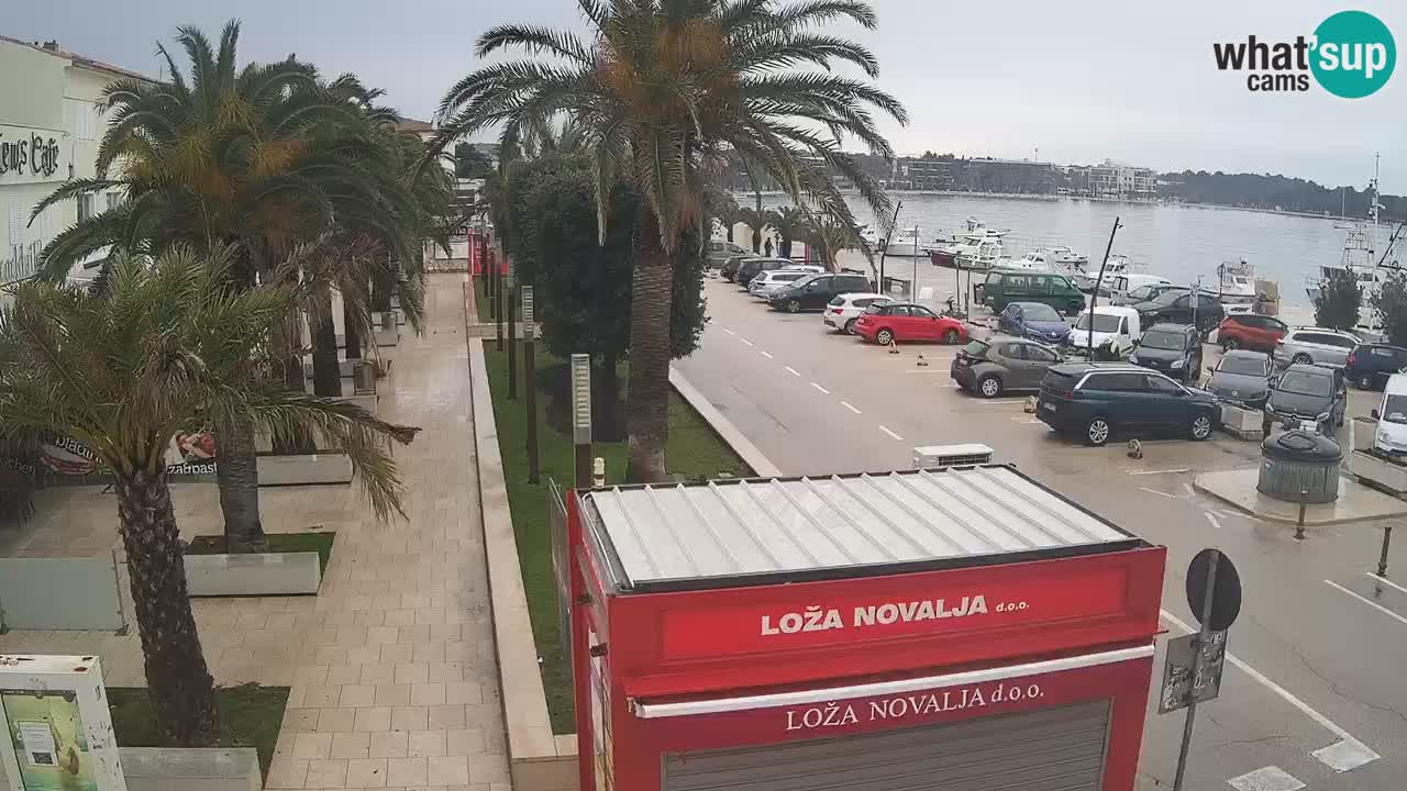 Spletna kamera Novalja – Obala Petra Krešimira IV