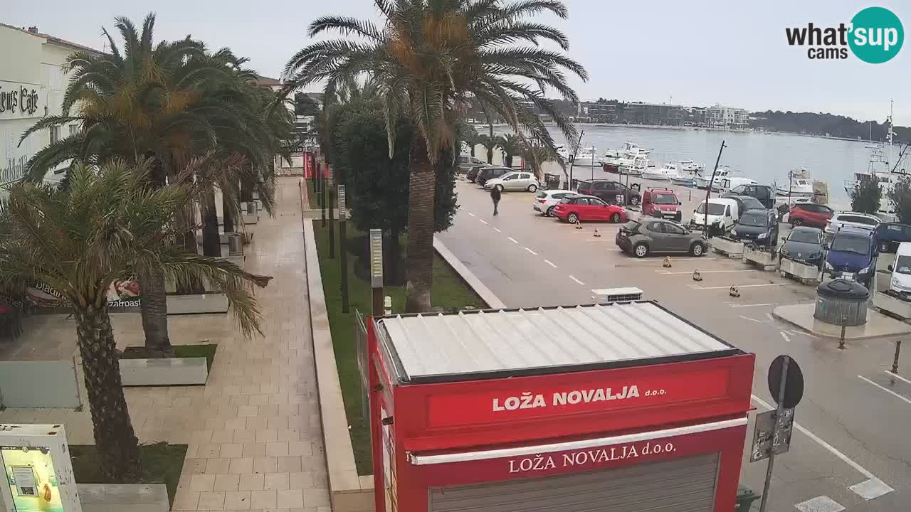 Spletna kamera Novalja – Obala Petra Krešimira IV