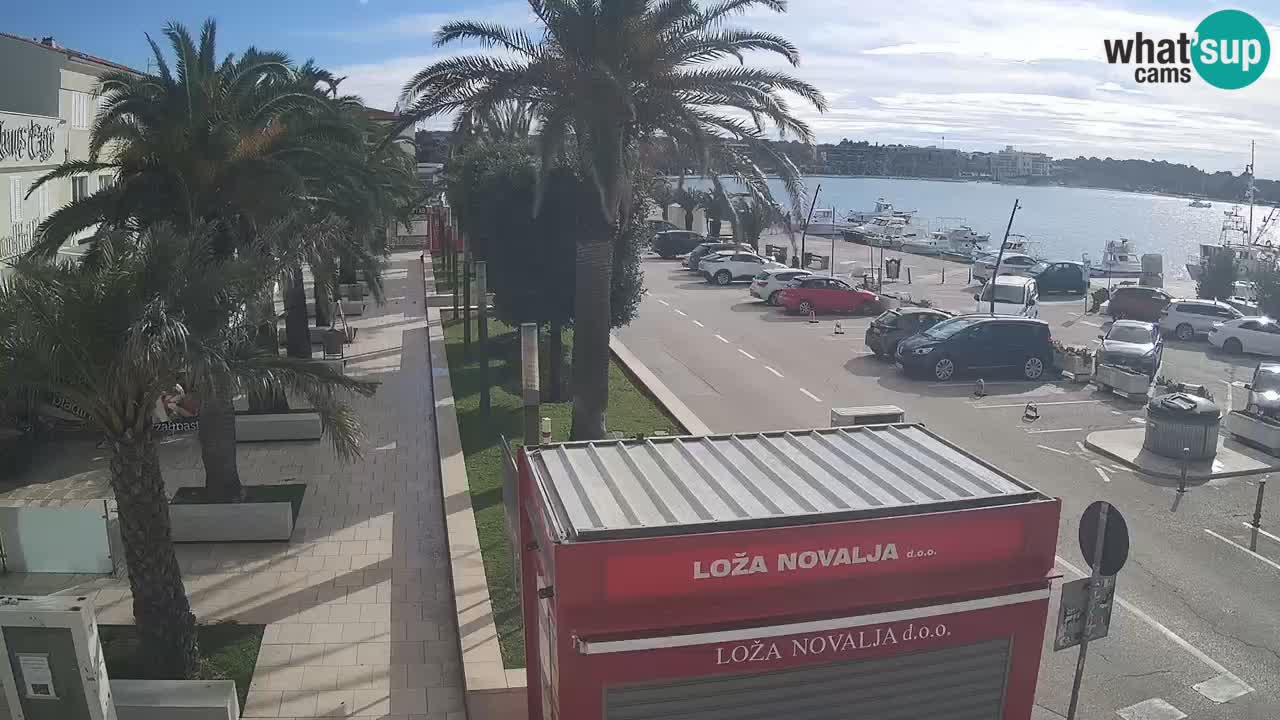 Spletna kamera Novalja – Obala Petra Krešimira IV