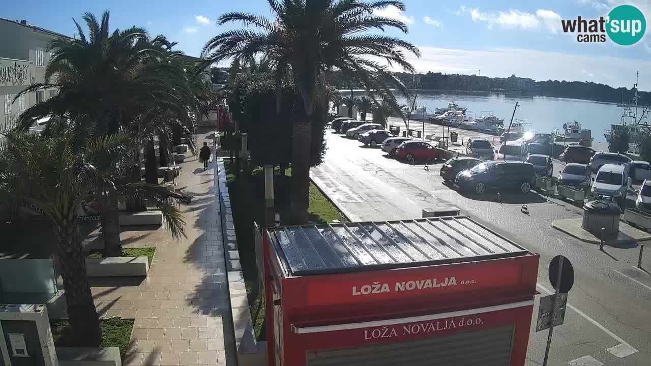 Web kamera Novalja – Obala Petra Krešimira IV