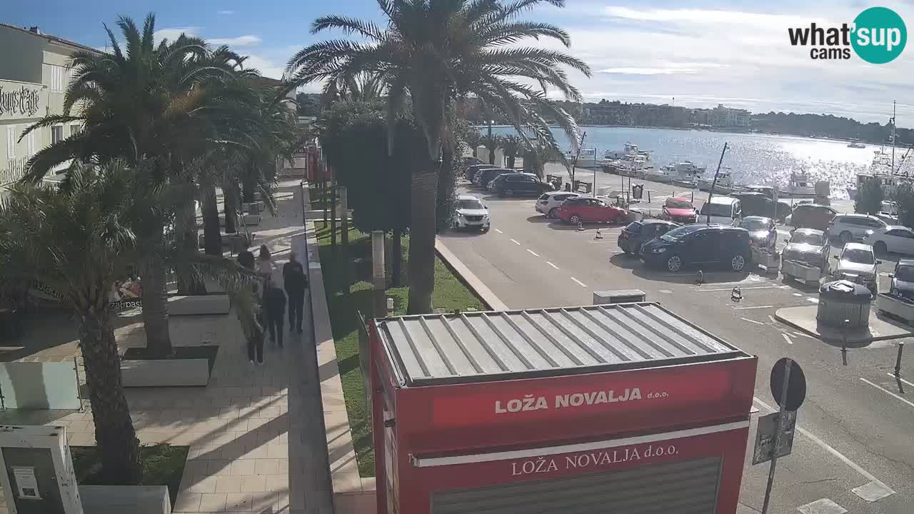 Spletna kamera Novalja – Obala Petra Krešimira IV