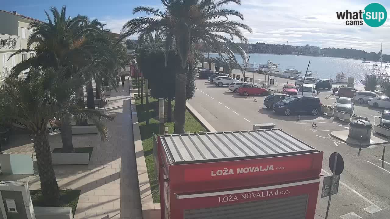 Spletna kamera Novalja – Obala Petra Krešimira IV