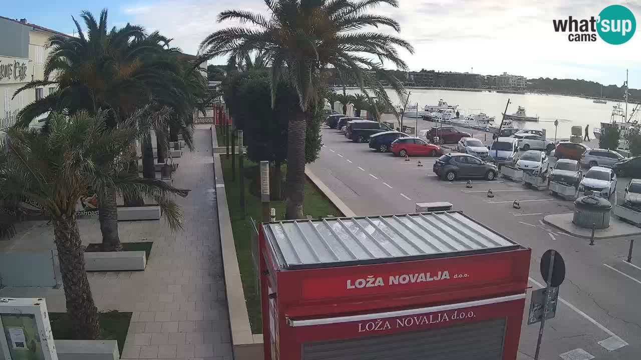 Web kamera Novalja – Obala Petra Krešimira IV