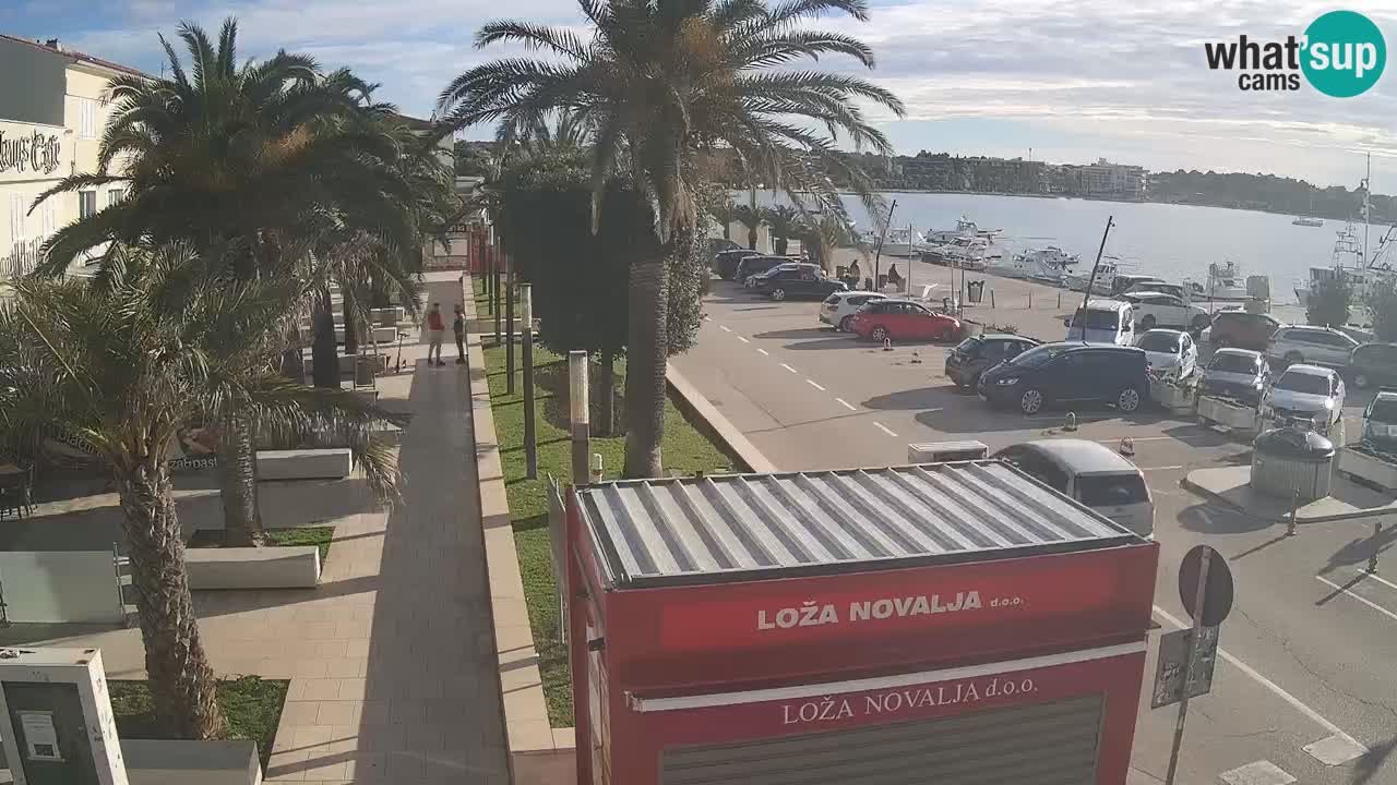 Spletna kamera Novalja – Obala Petra Krešimira IV