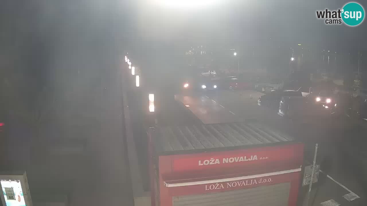 Spletna kamera Novalja – Obala Petra Krešimira IV