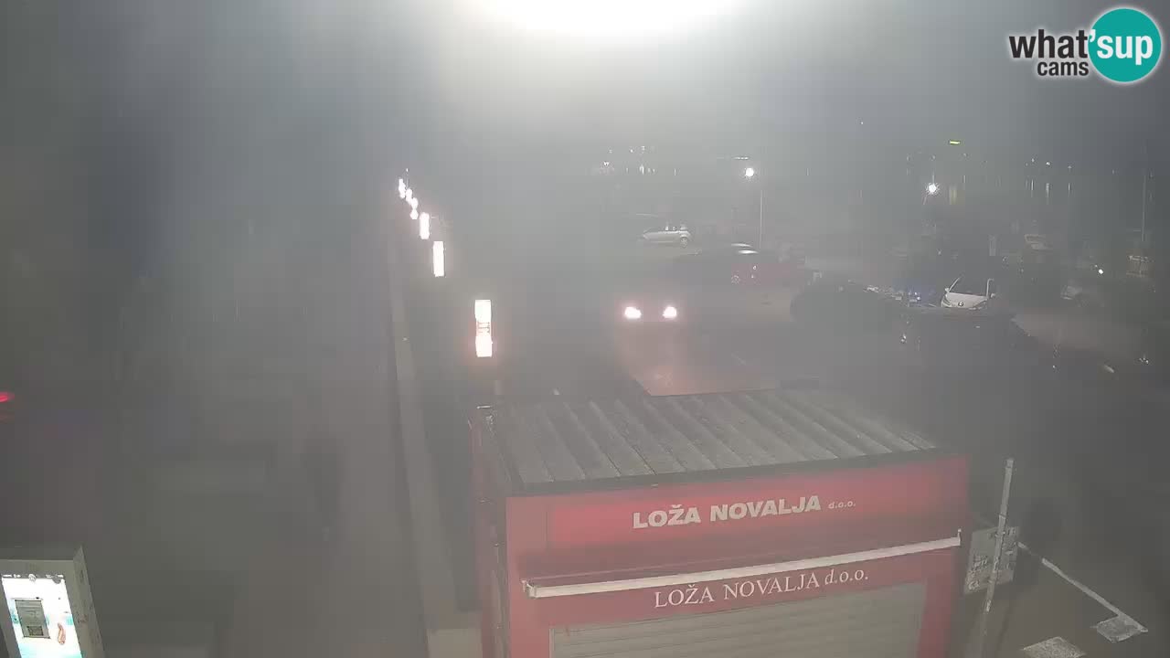 Spletna kamera Novalja – Obala Petra Krešimira IV