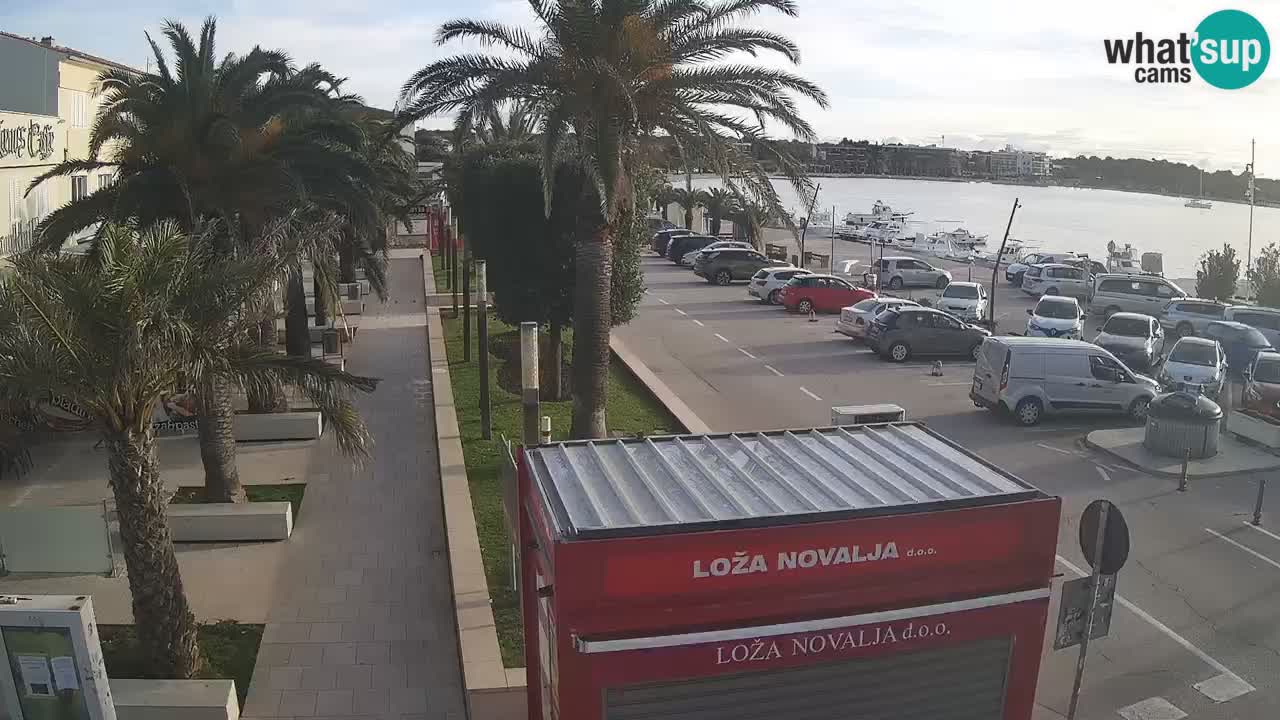 Spletna kamera Novalja – Obala Petra Krešimira IV