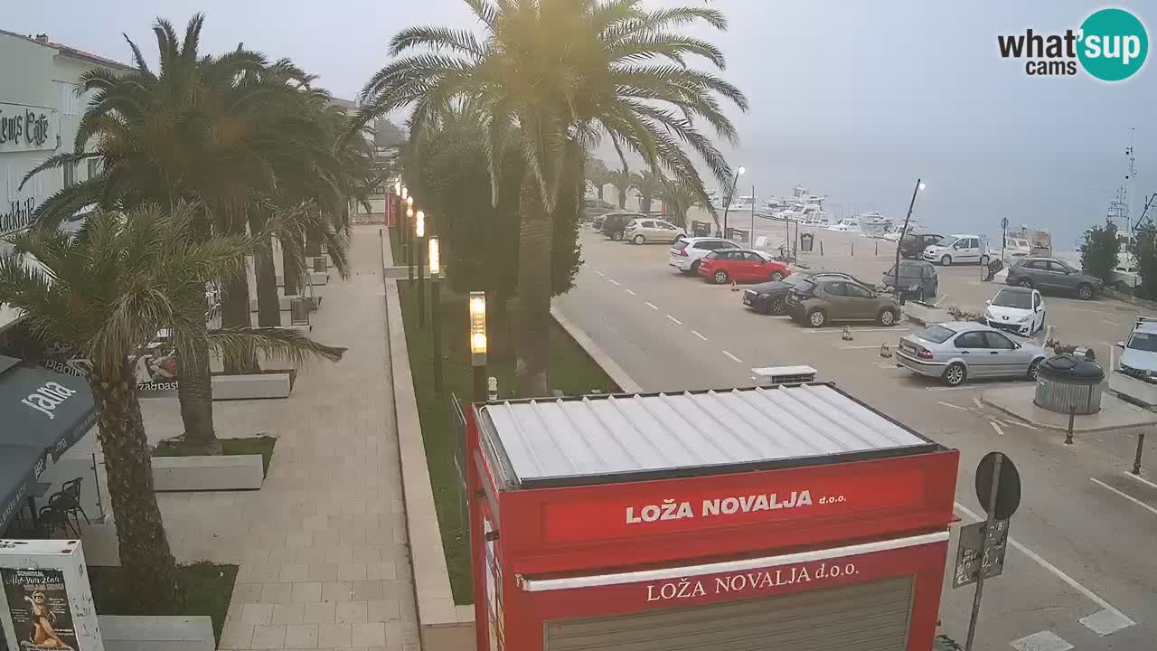 Spletna kamera Novalja – Obala Petra Krešimira IV
