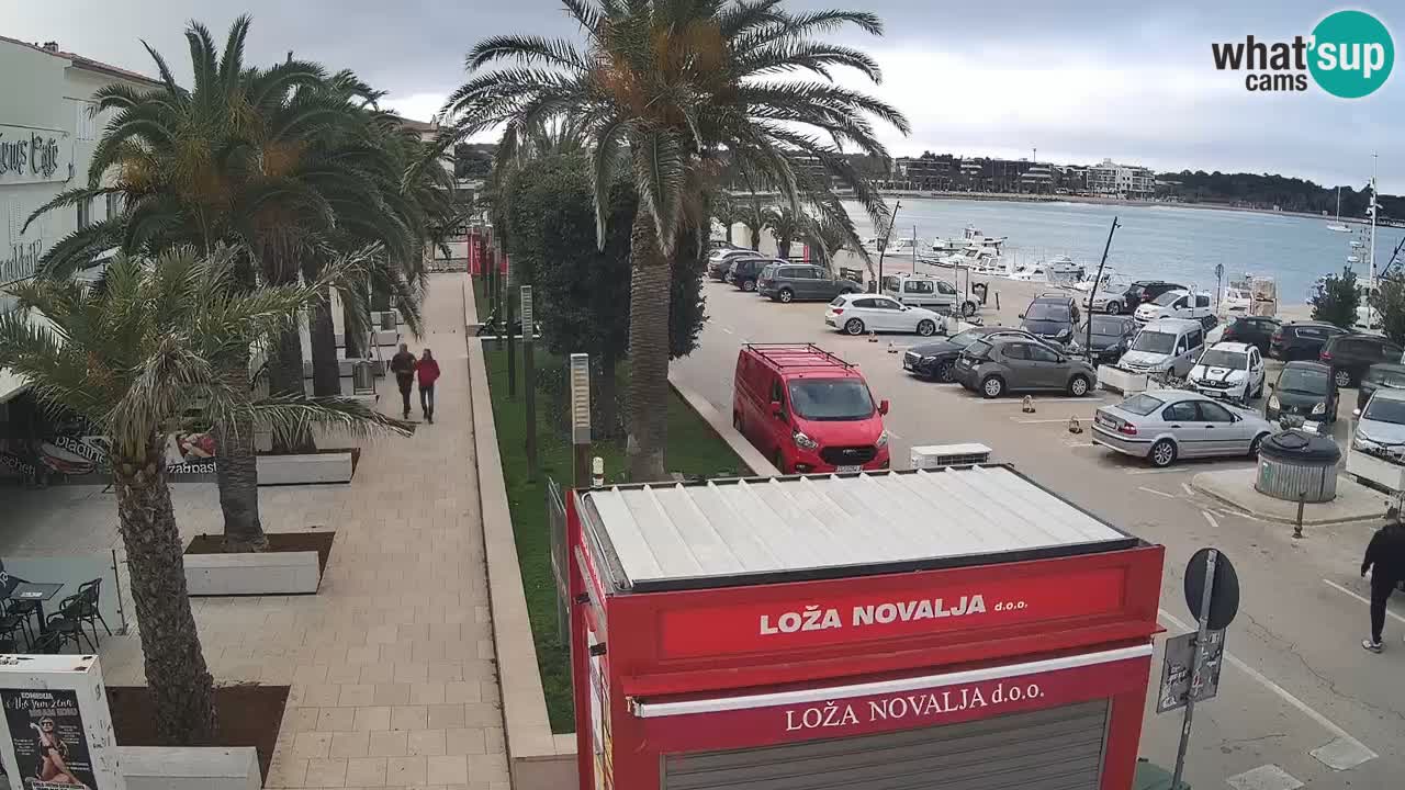 Spletna kamera Novalja – Obala Petra Krešimira IV