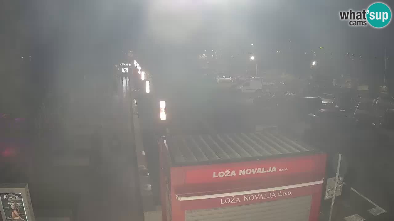 Spletna kamera Novalja – Obala Petra Krešimira IV