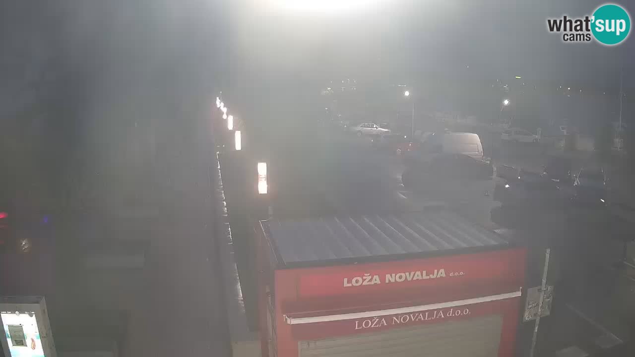 Spletna kamera Novalja – Obala Petra Krešimira IV