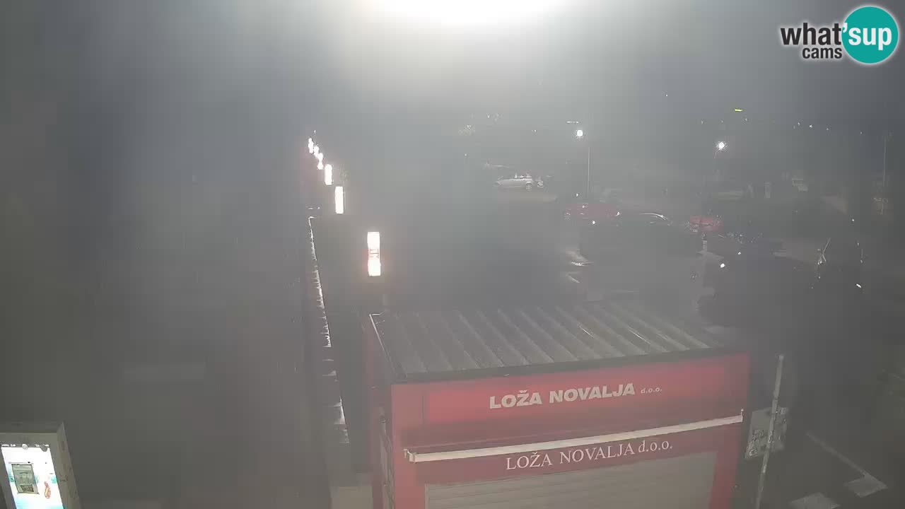 Camera en diecto Novalja – Obala Petra Krešimira IV