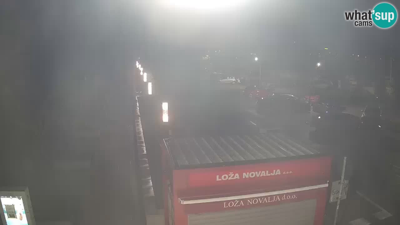 Camera en diecto Novalja – Obala Petra Krešimira IV