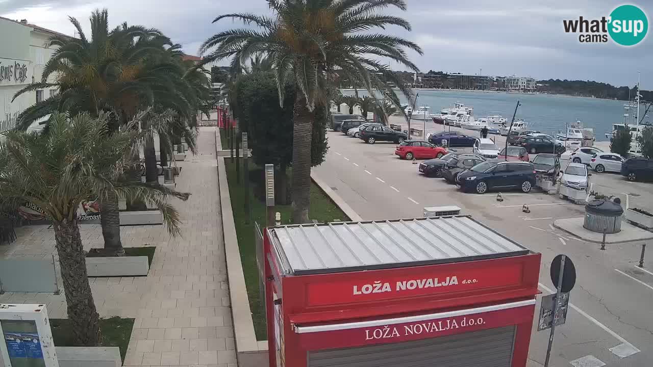 Web kamera Novalja – Obala Petra Krešimira IV