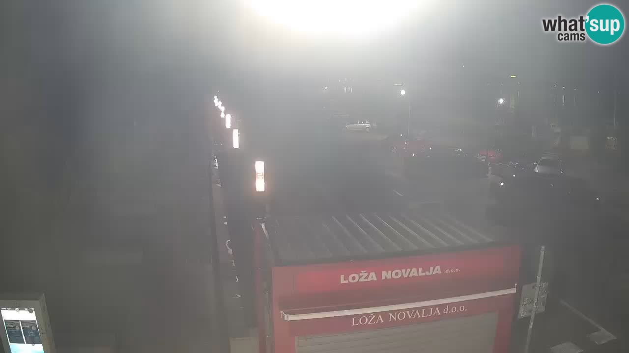 Spletna kamera Novalja – Obala Petra Krešimira IV