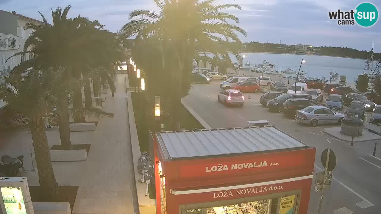 Spletna kamera Novalja – Obala Petra Krešimira IV