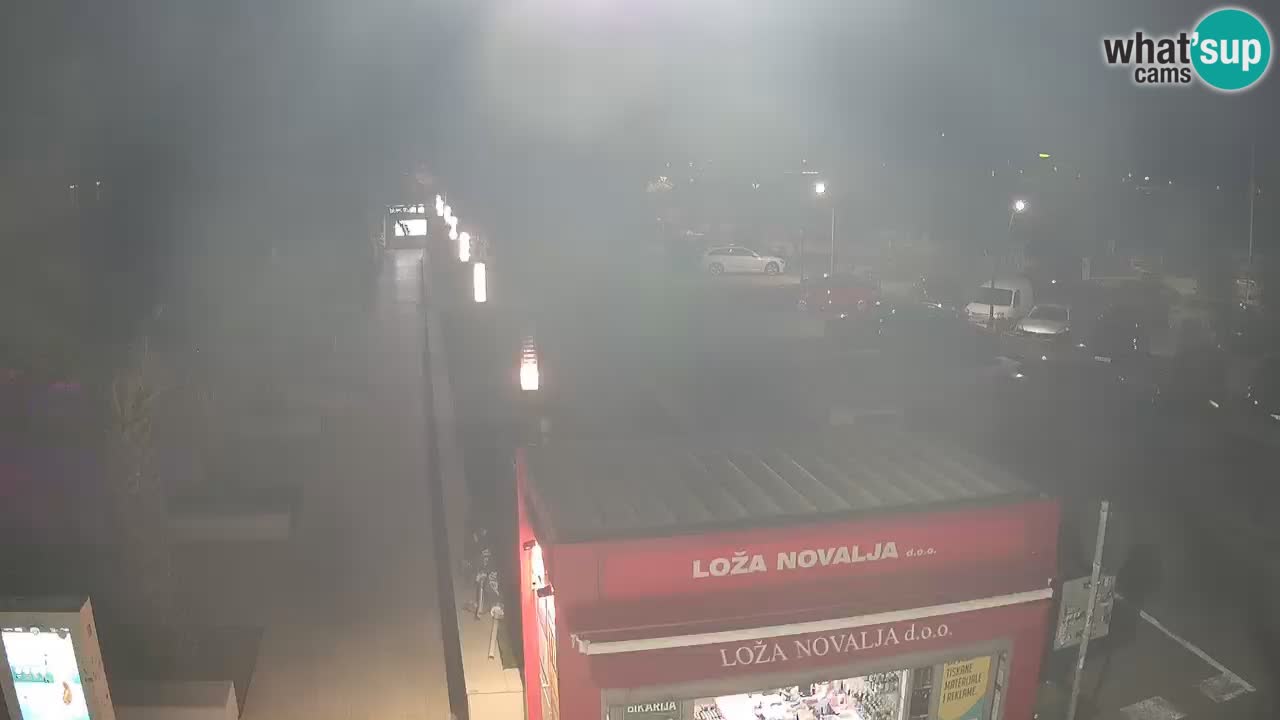 Web kamera Novalja – Obala Petra Krešimira IV