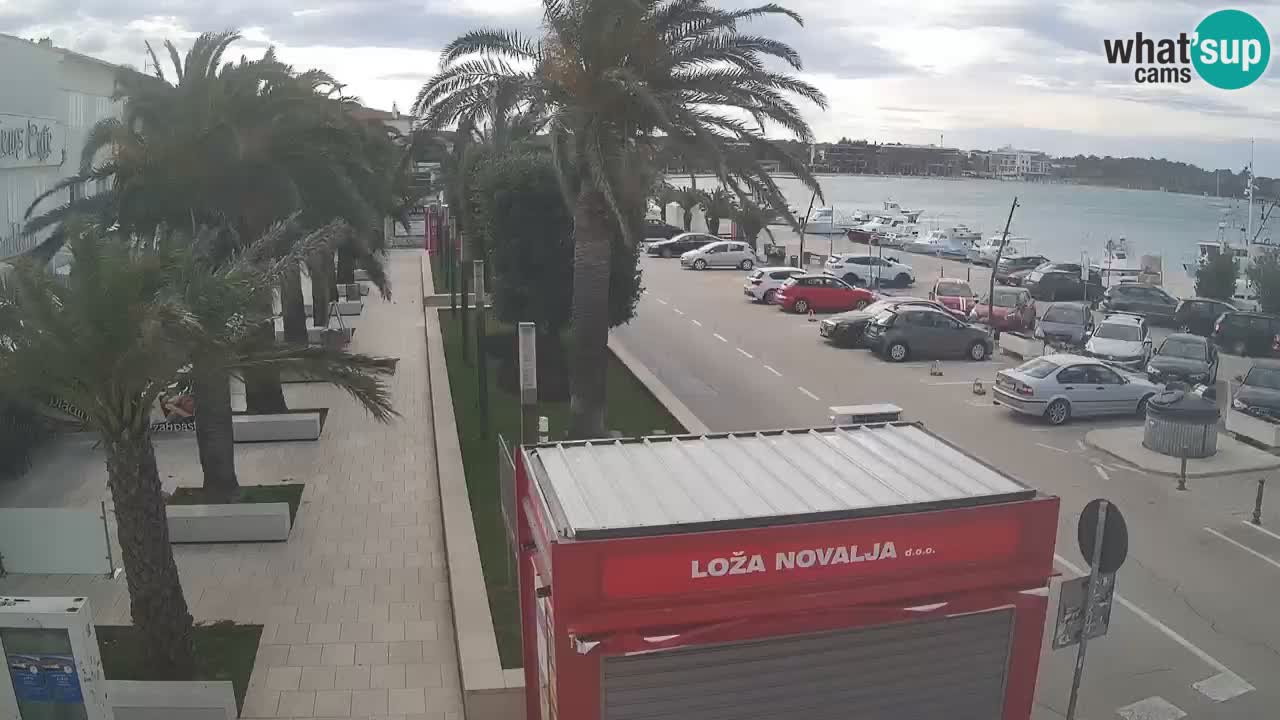 Spletna kamera Novalja – Obala Petra Krešimira IV