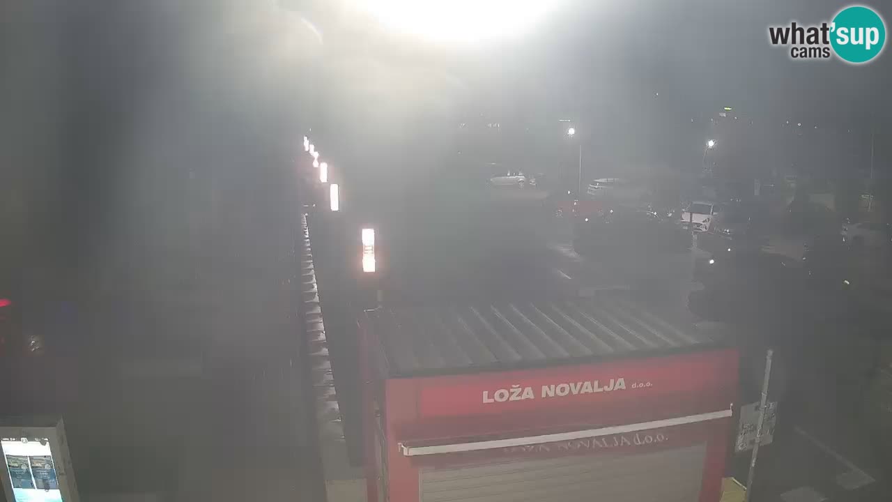 Web kamera Novalja – Obala Petra Krešimira IV