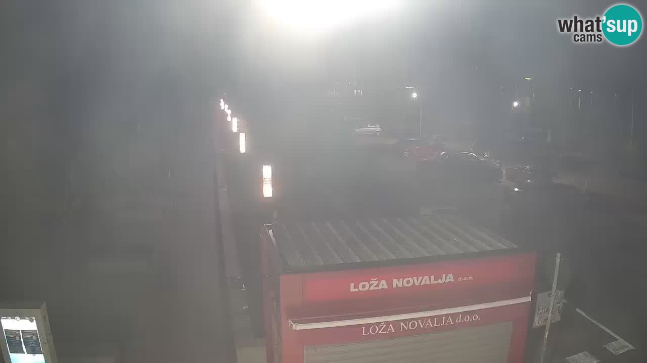 Camera en diecto Novalja – Obala Petra Krešimira IV