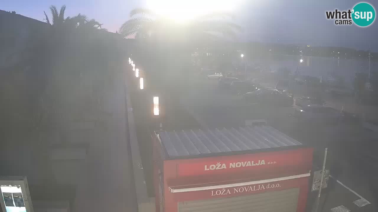 Spletna kamera Novalja – Obala Petra Krešimira IV