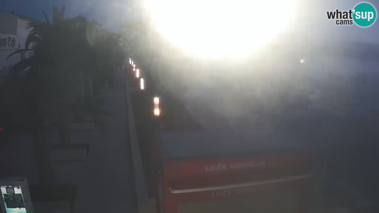 Web kamera Novalja – Obala Petra Krešimira IV