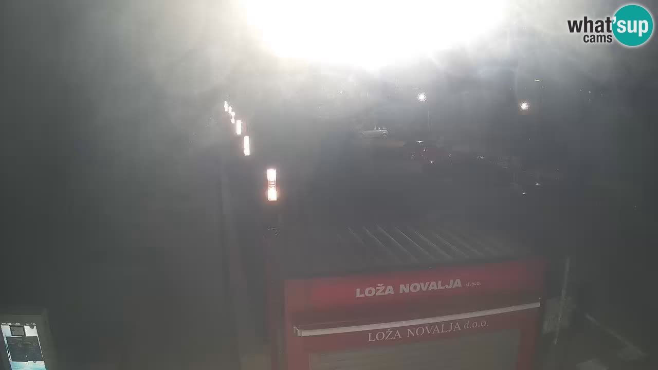 Spletna kamera Novalja – Obala Petra Krešimira IV