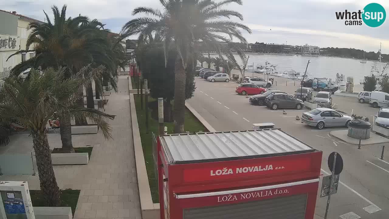 Spletna kamera Novalja – Obala Petra Krešimira IV