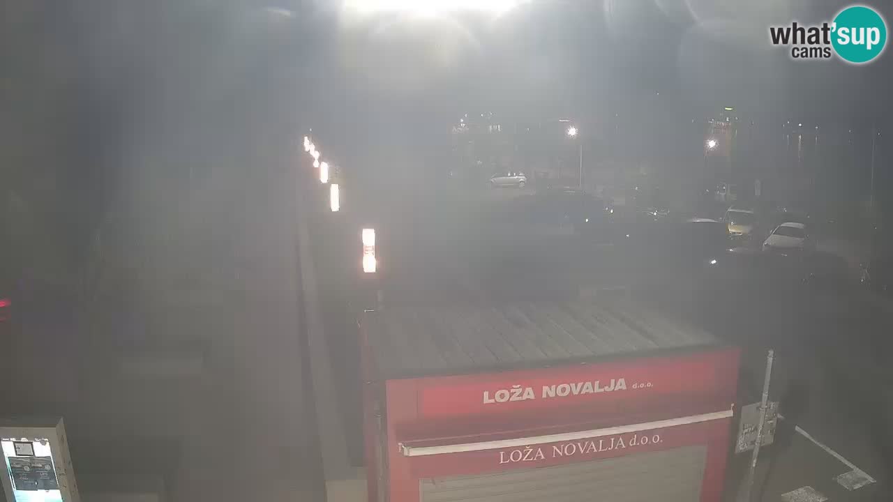 Spletna kamera Novalja – Obala Petra Krešimira IV