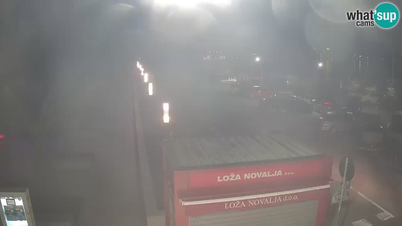 Spletna kamera Novalja – Obala Petra Krešimira IV