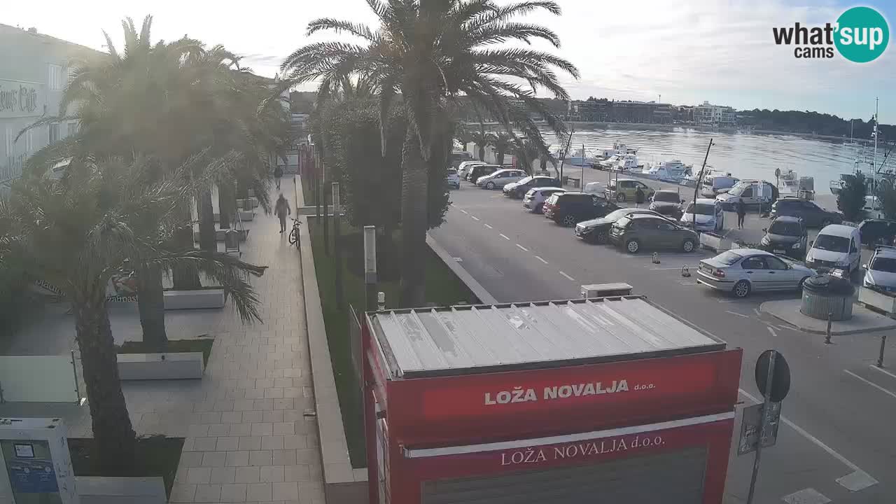 Web kamera Novalja – Obala Petra Krešimira IV