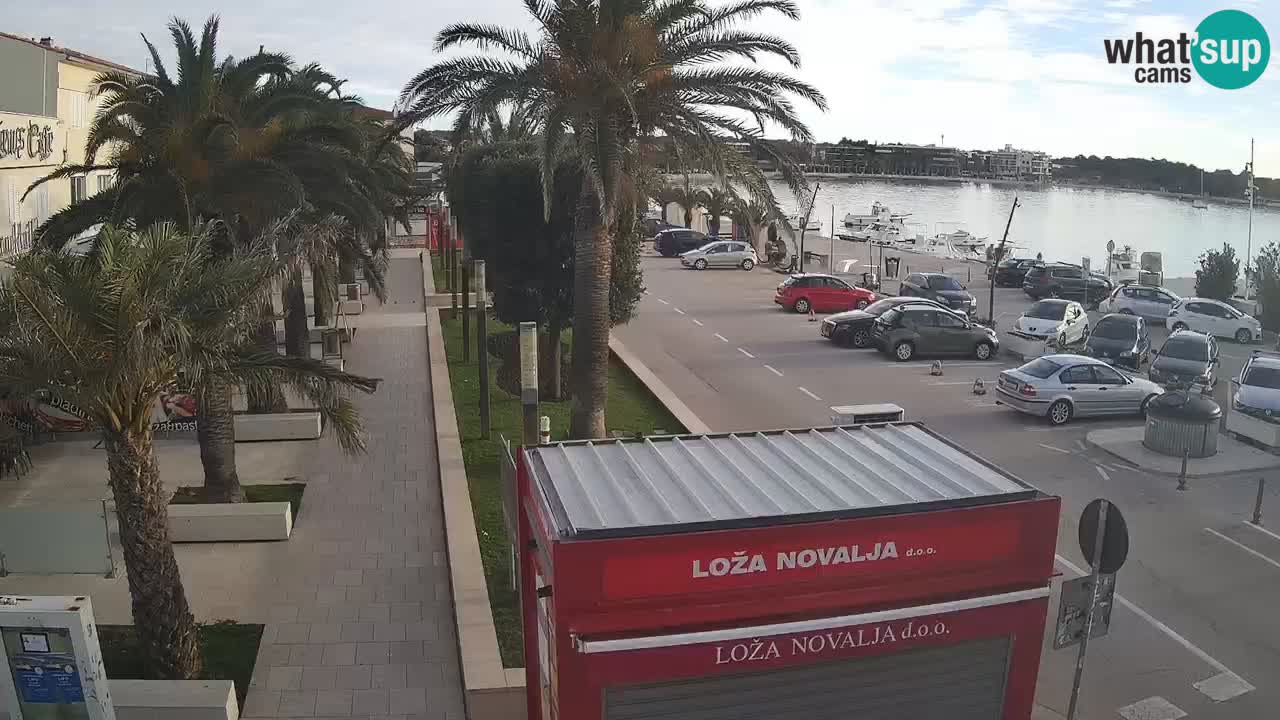 Spletna kamera Novalja – Obala Petra Krešimira IV