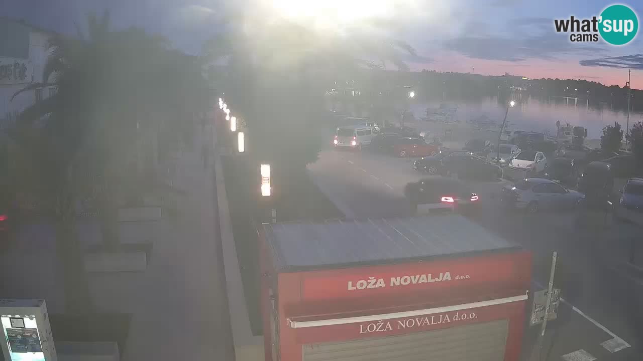 Spletna kamera Novalja – Obala Petra Krešimira IV