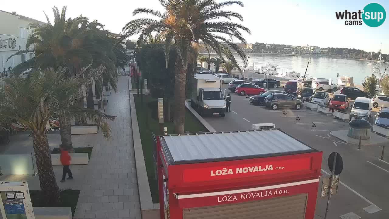 Spletna kamera Novalja – Obala Petra Krešimira IV