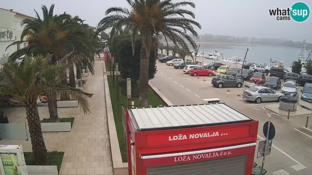 Webcam live Novalja – Obala Petra Krešimira IV