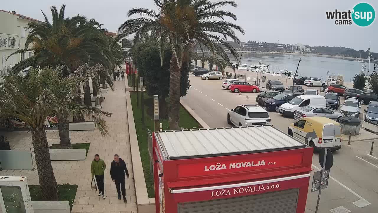 Web kamera Novalja – Obala Petra Krešimira IV