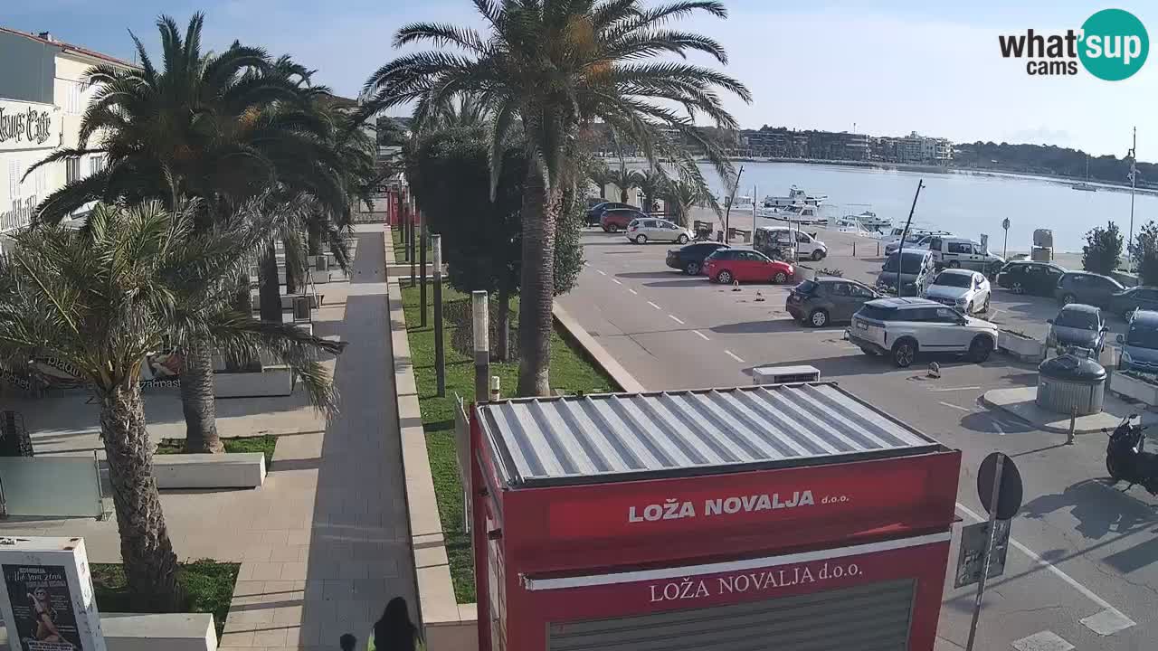 Web kamera Novalja – Obala Petra Krešimira IV