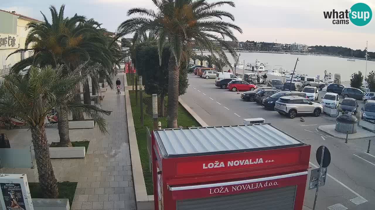 Web kamera Novalja – Obala Petra Krešimira IV