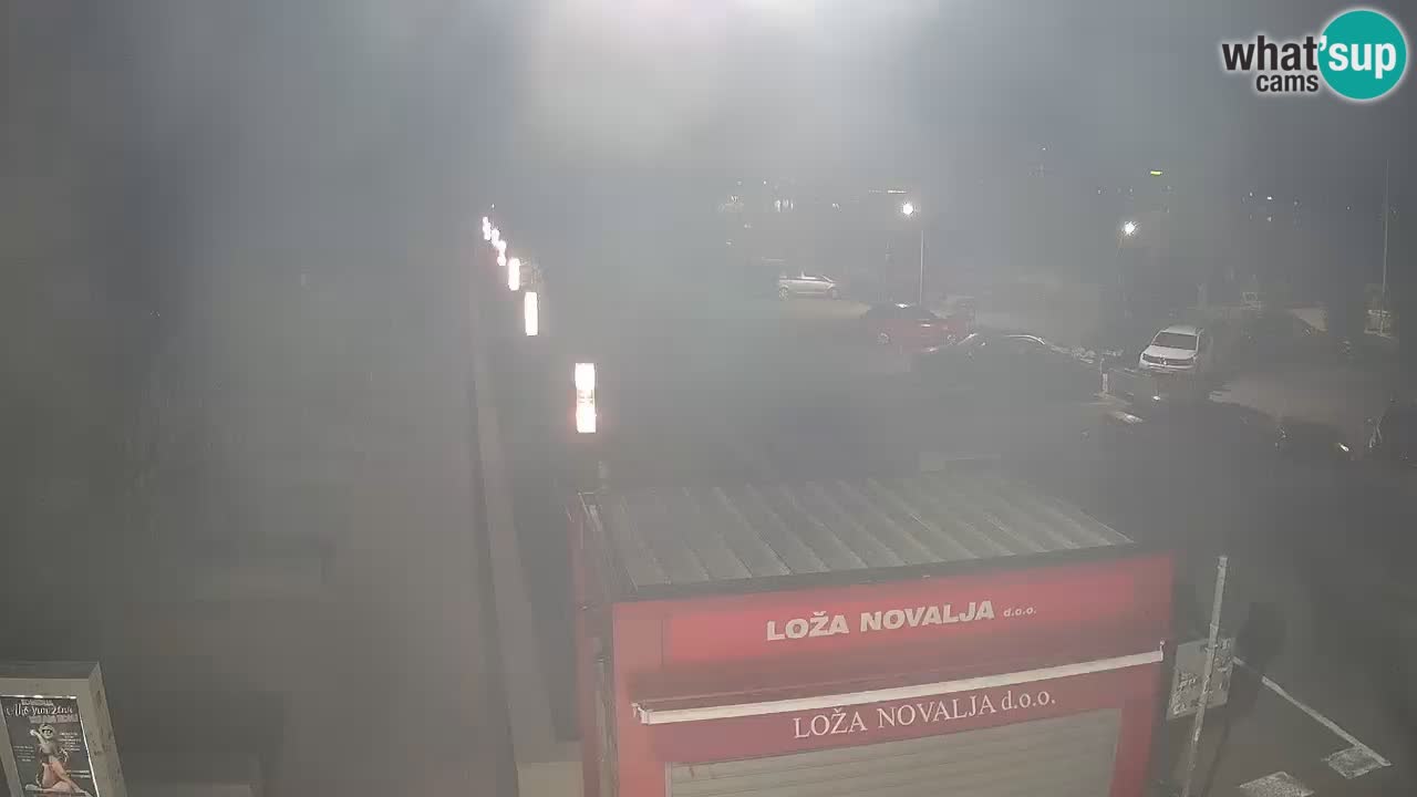 Spletna kamera Novalja – Obala Petra Krešimira IV